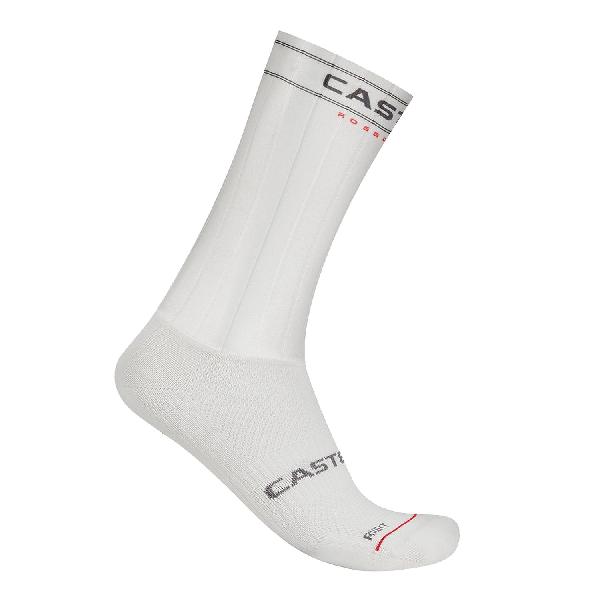 Foto van Castelli fast feet 4 sock white unisex