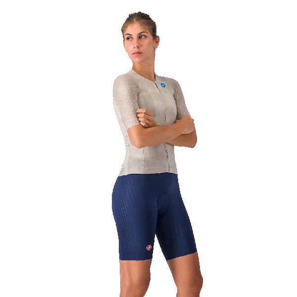 Foto van Castelli free aero race s w bibshort blauw dames