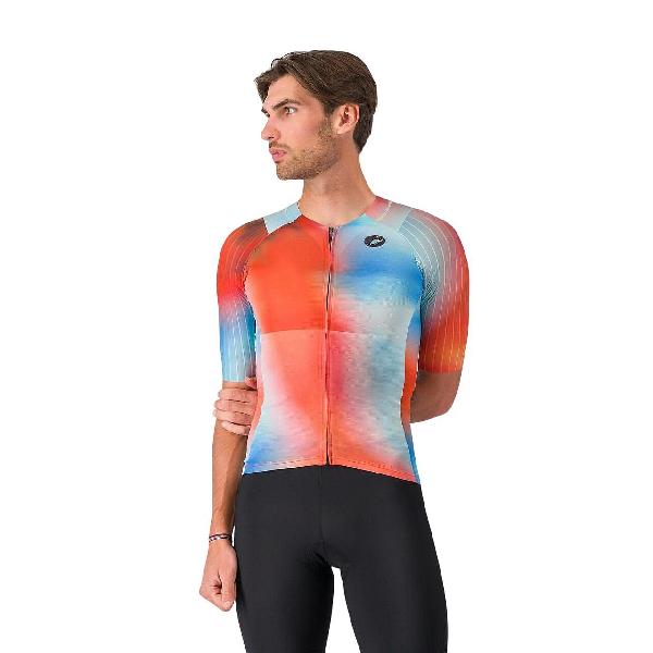 Foto van Castelli free speed 3 race top paprika/winter sky heren