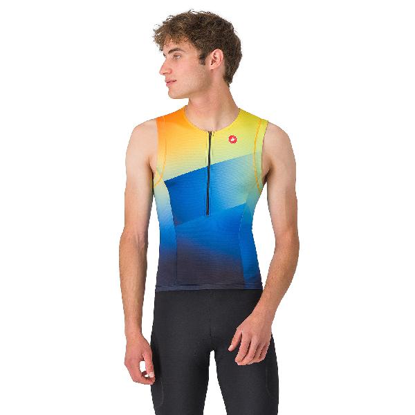 Foto van Castelli free speed 3 top sleeveless multicolor heren M