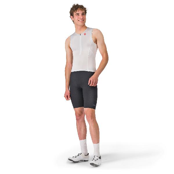 Foto van Castelli free speed 3 top sleeveless wit grijs heren S