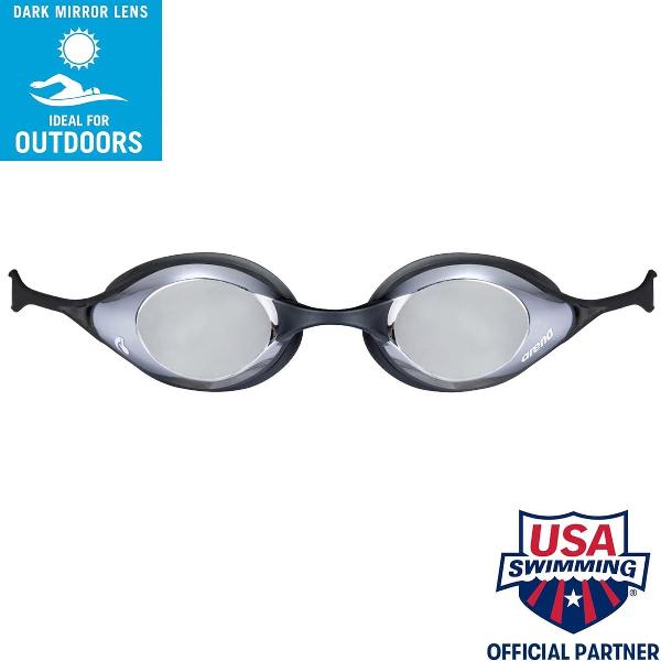 Foto van Cobra Swipe Mirror uniseks-volwassene zwembril met anticondens- en UV-bescherming (1-Pack) swimming glasses