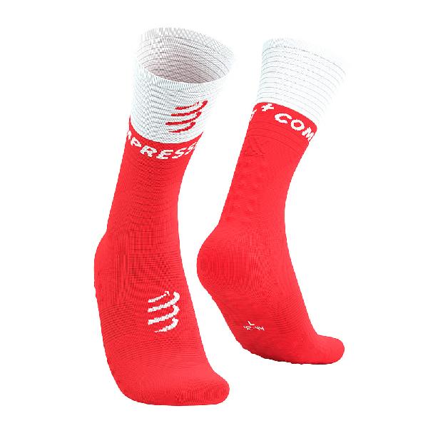 Foto van Compressport Mid Compression v2.0 hardloopsokken rood