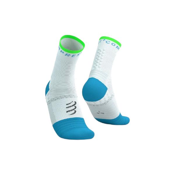 Foto van Compressport Pro Marathon V2 hardloopsokken wit/blauw