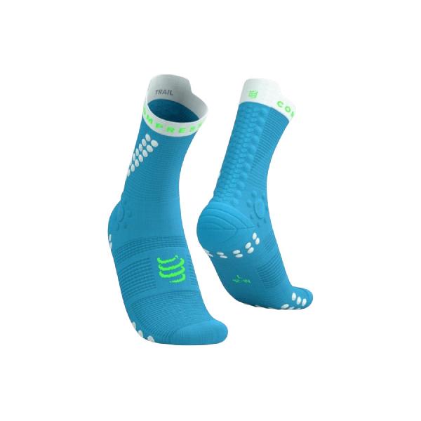 Foto van Compressport Pro racing V4 Trail hardloopsokken blauw