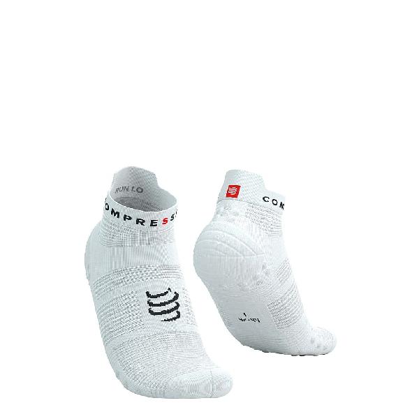 Foto van Compressport Pro racing v4.0 low hardloopsokken wit