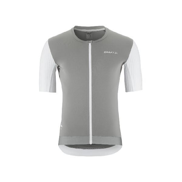 Foto van Craft ADV Aero fietsshirt korte mouw Pebble/White heren L
