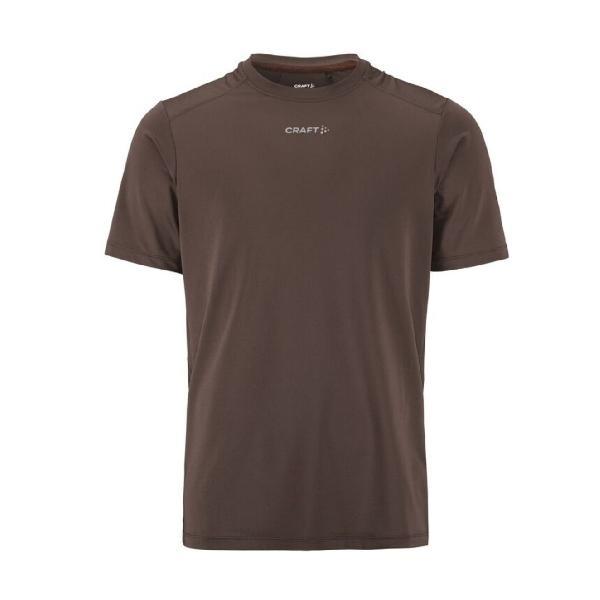 Foto van Craft ADV Essence 2 hardloopshirt korte mouw bruin heren M