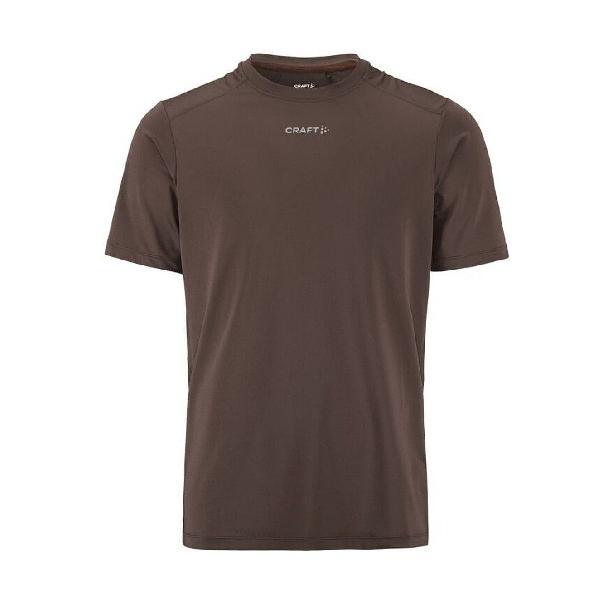 Foto van Craft ADV Essence 2 hardloopshirt korte mouw bruin heren