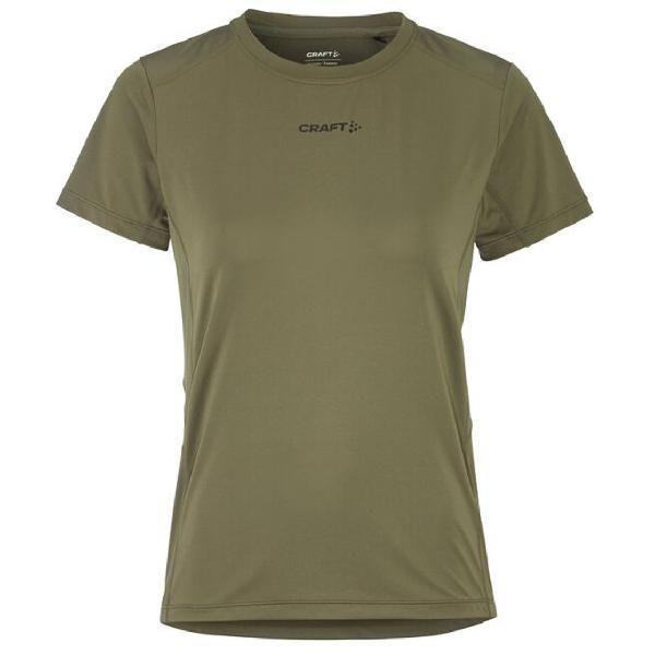 Foto van Craft ADV Essence 2 hardloopshirt korte mouw donkergroen dames L