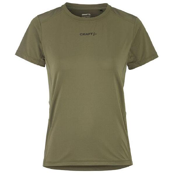 Foto van Craft ADV Essence 2 hardloopshirt korte mouw donkergroen dames