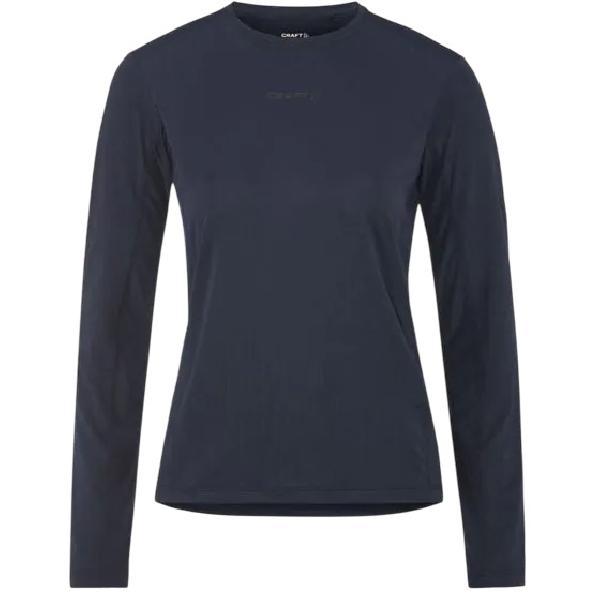 Foto van Craft ADV Essence 2 hardloopshirt lange mouw donkerblauw dames M