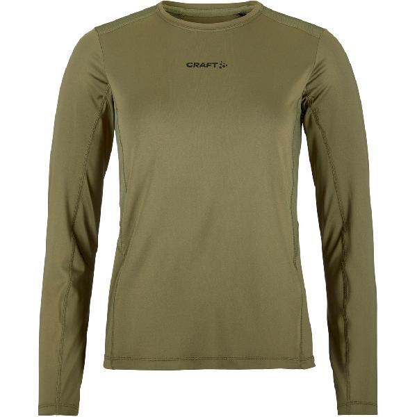 Foto van Craft ADV Essence 2 hardloopshirt lange mouw donkergroen dames XL