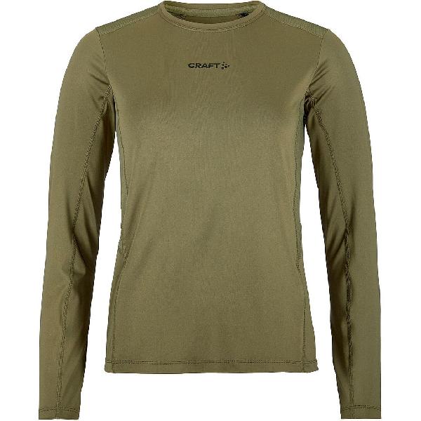 Foto van Craft ADV Essence 2 hardloopshirt lange mouw donkergroen dames