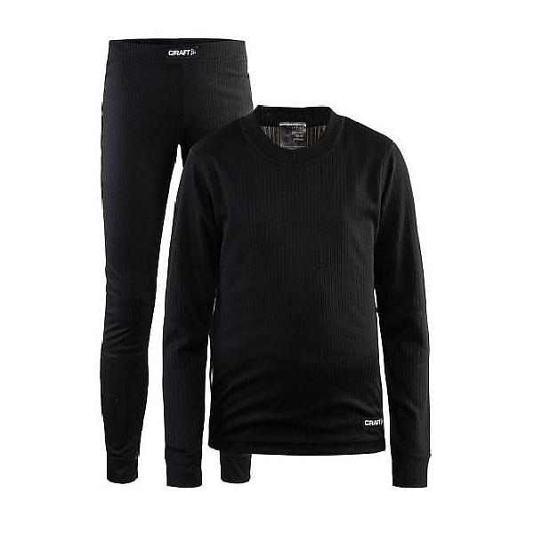 Foto van Craft Active onderkleding voordeel set zwart kind/junior