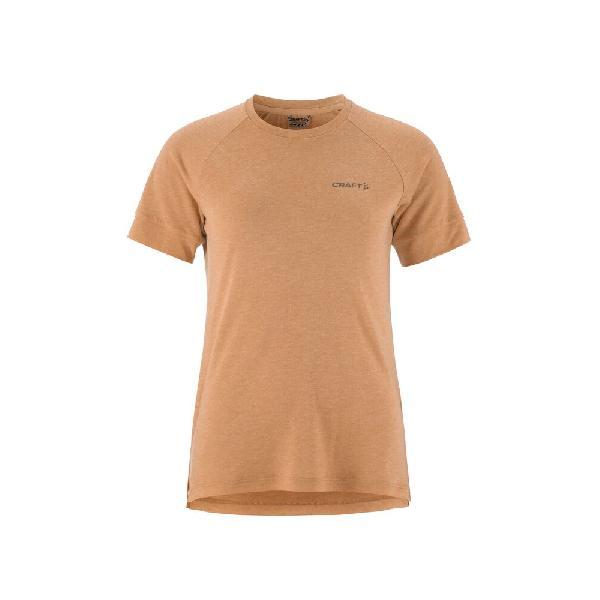 Foto van Craft Adv Trail Wool ondershirt korte mouw oranje dames S