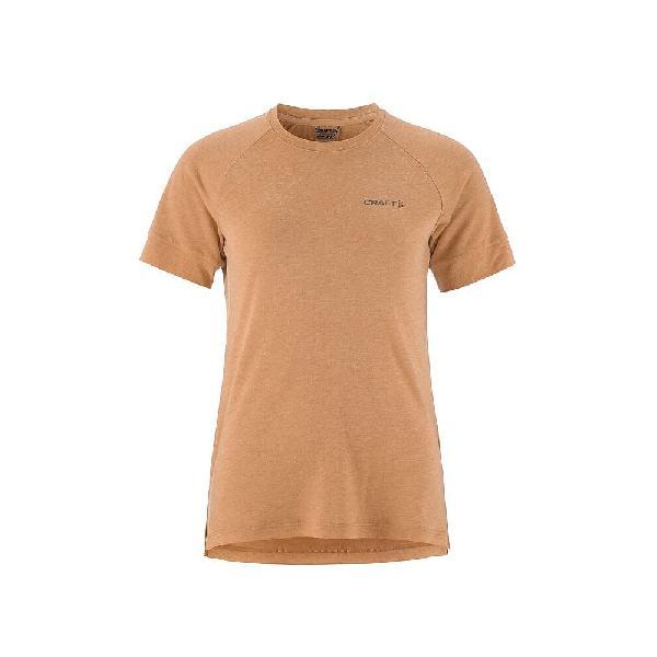 Foto van Craft Adv Trail Wool ondershirt korte mouw oranje dames