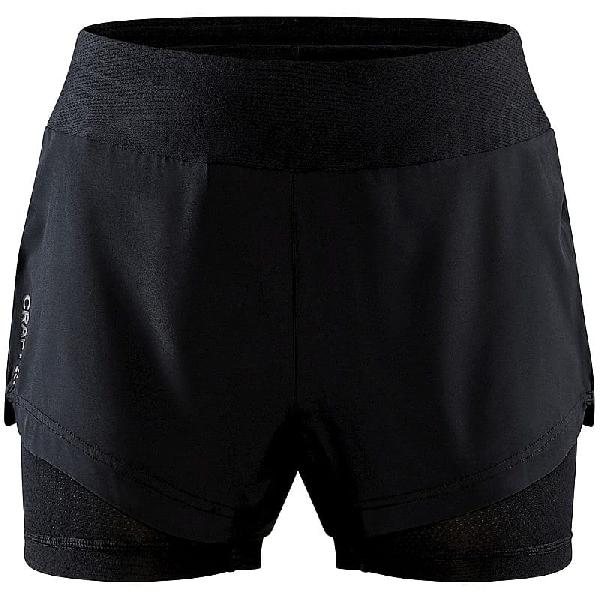 Foto van Craft Advanced Essence 2-in-1 stretch short zwart dames