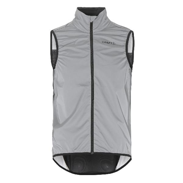 Foto van Craft Advanced Essence Lumen Wind fietsvest mouwloos grijs heren S