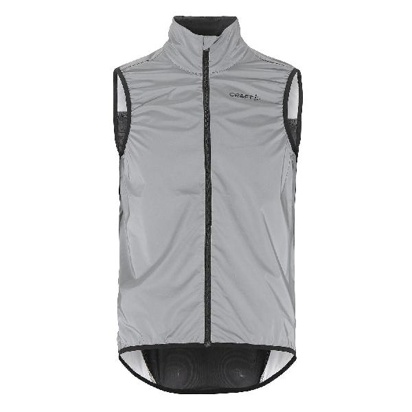 Foto van Craft Advanced Essence Lumen Wind fietsvest mouwloos grijs heren