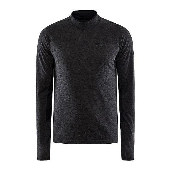 Foto van Craft Advanced Subz Wool 2 lange mouw hardloopshirt heren zwart