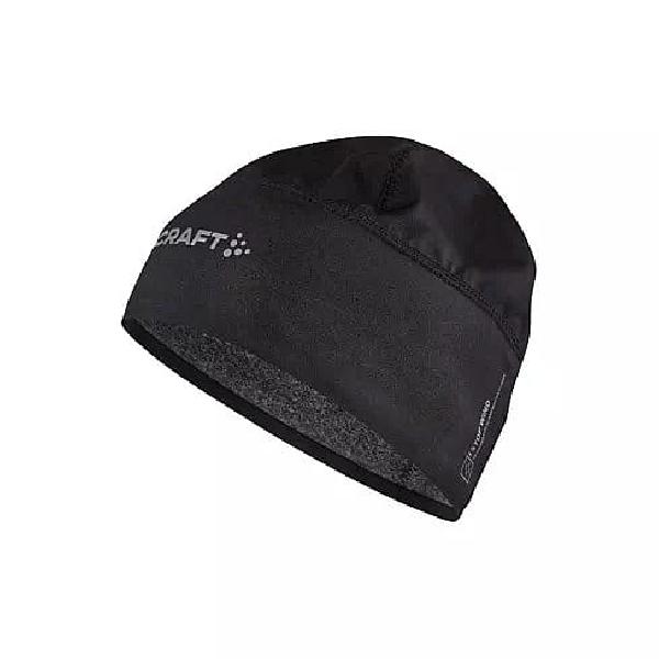 Foto van Craft Advanced Windblock fleece hat zwart