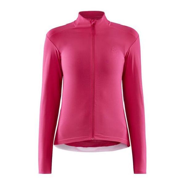 Lange Mouw Roze Dames L: Comfort en stijl met Craft Advanced Bike Essence Fietsshirt