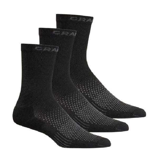 Foto van Craft CORE high dry sock 3-pack zwart unisex 37-39