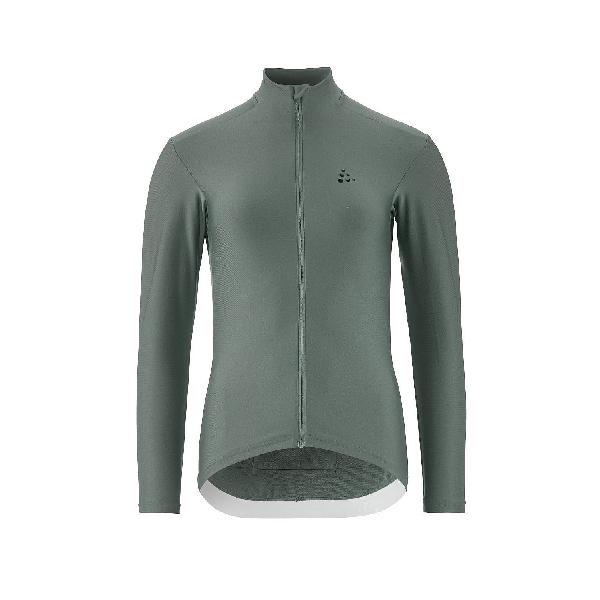 Foto van Craft Core Bike Essence Jersey lange mouw groen dames