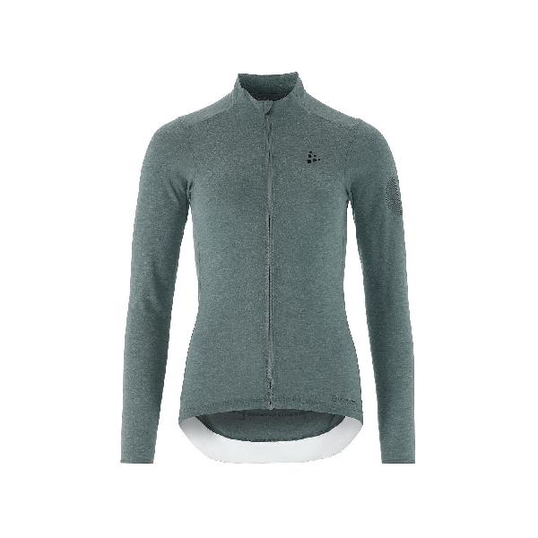 Foto van Craft Core Bike Essence Wool Jersey lange mouw blauw dames