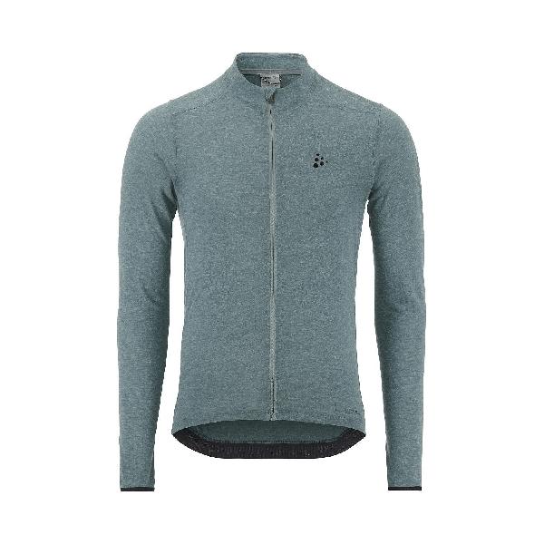 Foto van Craft Core Bike Essence Wool Jersey lange mouw blauw heren
