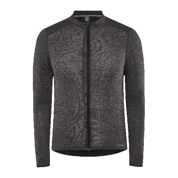 Foto van Craft Core Bike Essence Wool Jersey lange mouw zwart heren