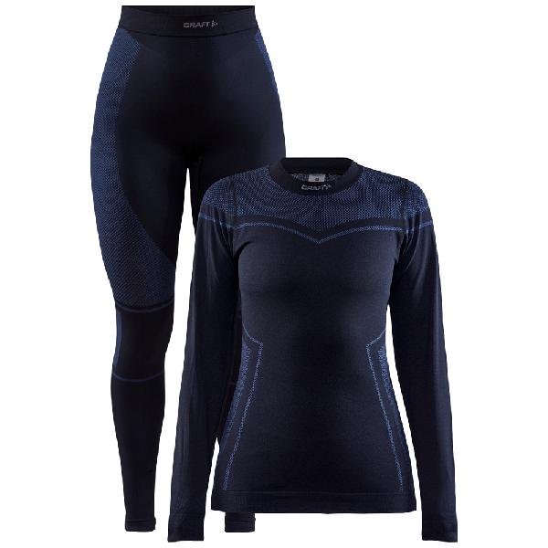 Foto van Craft Core Dry Fuseknit onderkleding set zwart dames XL