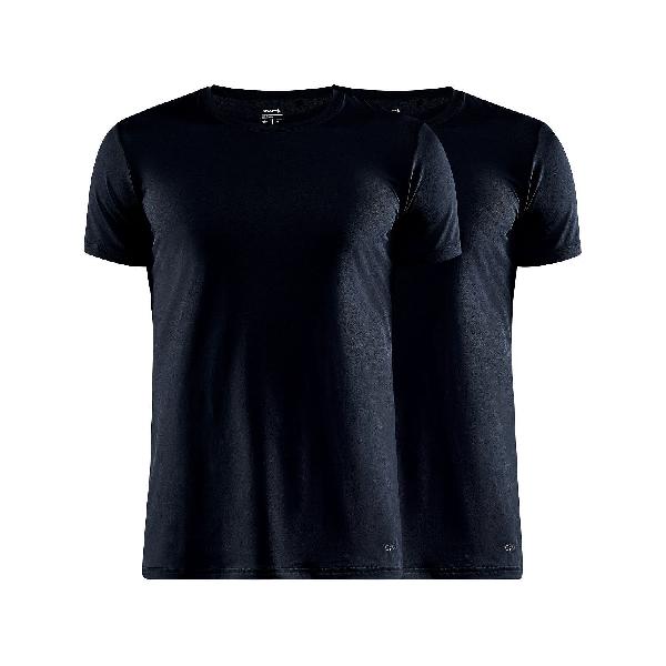 Foto van Craft Core Dry Multi T-Shirt 2-Pack heren zwart