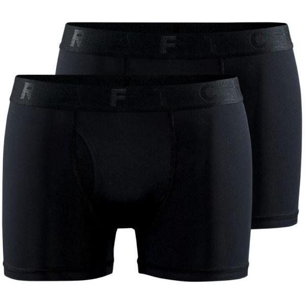 Foto van Craft Core Dry boxer 3-Inch 2-pack zwart heren XL