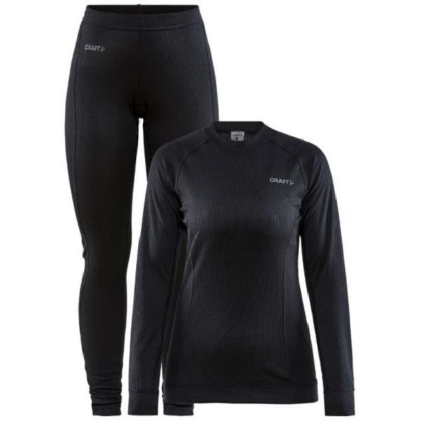 Foto van Craft Core Dry thermo onderkleding set zwart dames M