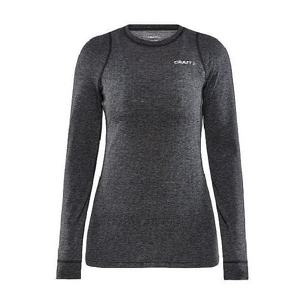 Foto van Craft Core Wool merino lange mouw ondershirt dames zwart