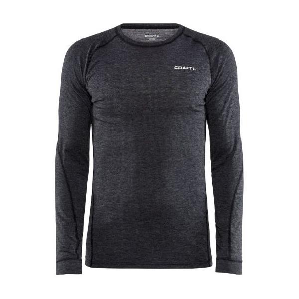 Foto van Craft Core Wool merino lange mouw ondershirt zwart heren L