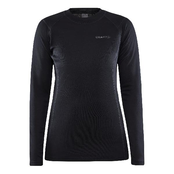 Foto van Craft Core warm baselayer shirt lange mouw zwart dames S