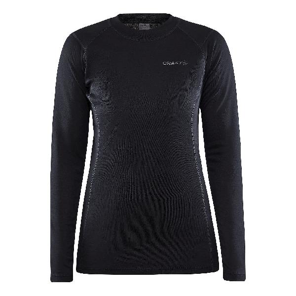 Foto van Craft Core warm baselayer shirt lange mouw zwart dames