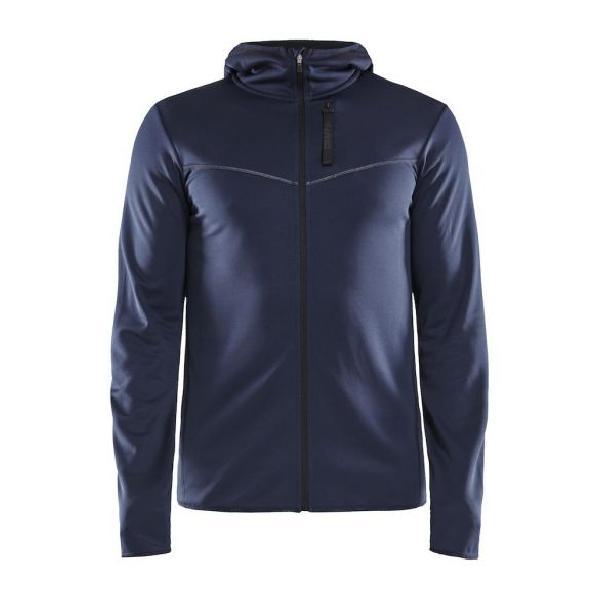 Foto van Craft Eaze FZ sweat hood hardloopjack blauw heren XL