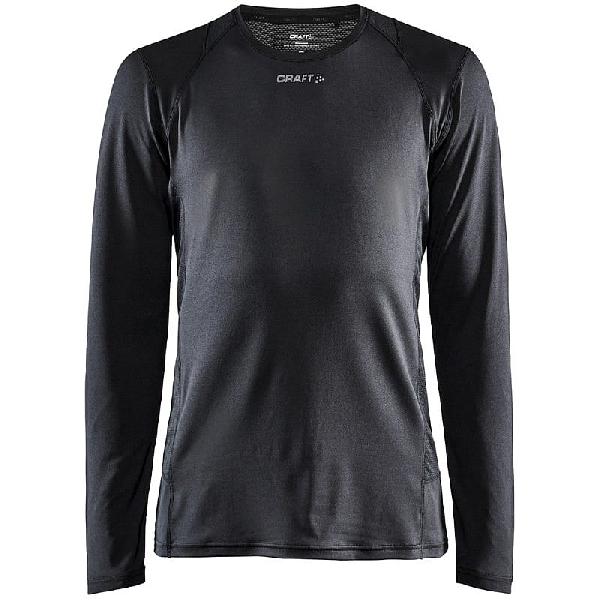 Foto van Craft Essence slim hardloopshirt LS zwart heren