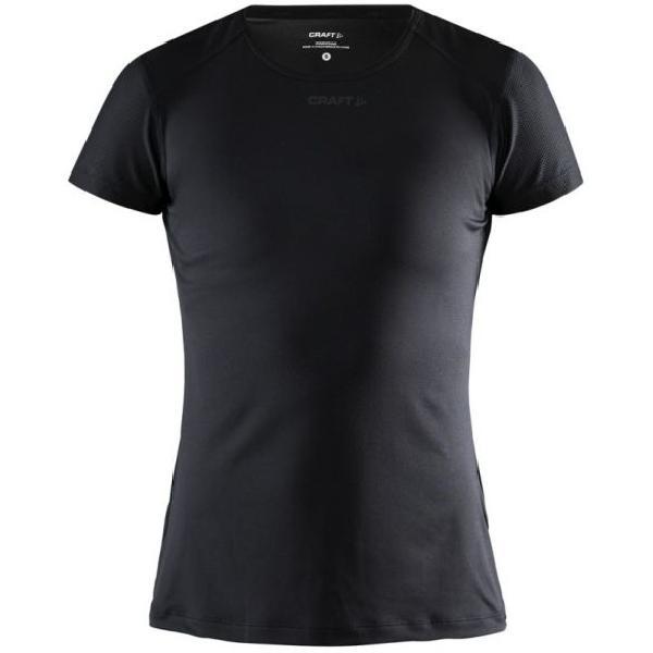 Foto van Craft Essence slim hardloopshirt SS zwart dames XL
