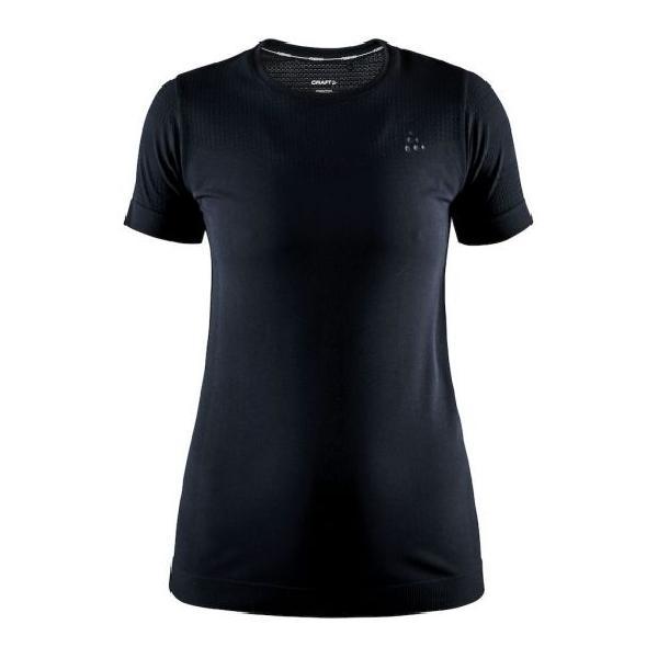 Foto van Craft Fuseknit light korte mouw ondershirt zwart dames L