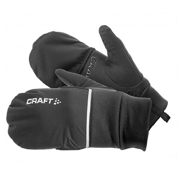 Foto van Craft Hybrid weather hardloophandschoen zwart