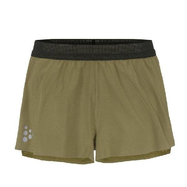 Foto van Craft PRO Hypervent Split hardloopbroek kort 2 groen heren L