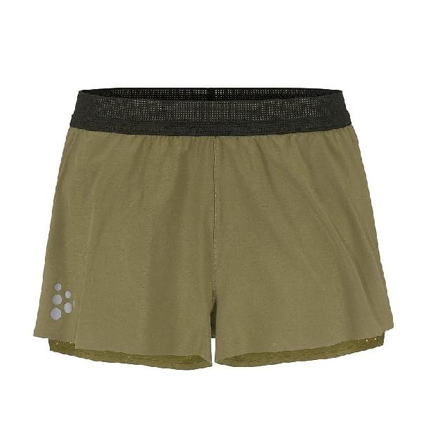 Foto van Craft PRO Hypervent Split hardloopbroek kort 2 groen heren