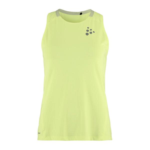 Foto van Craft PRO Hypervent hardloop singlet 2 geel dames M