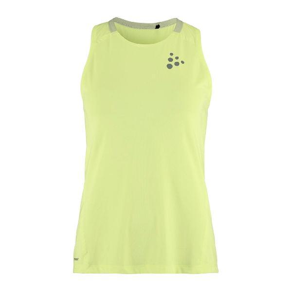Foto van Craft PRO Hypervent hardloop singlet 2 geel dames