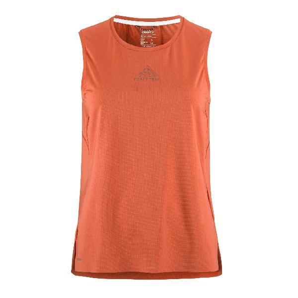 Foto van Craft PRO Trail hardloop singlet 2 bruin dames M
